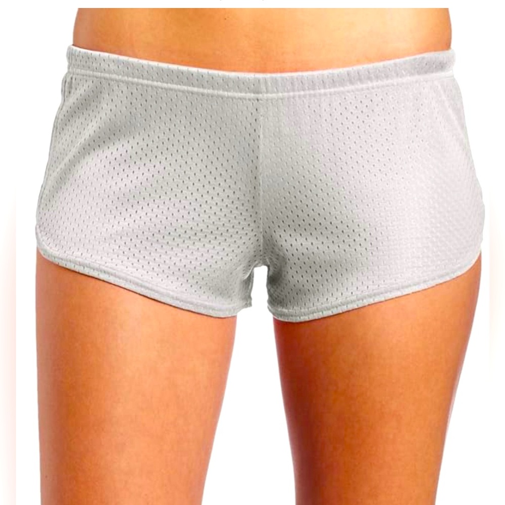 Soffe low rise white junior mesh shorts